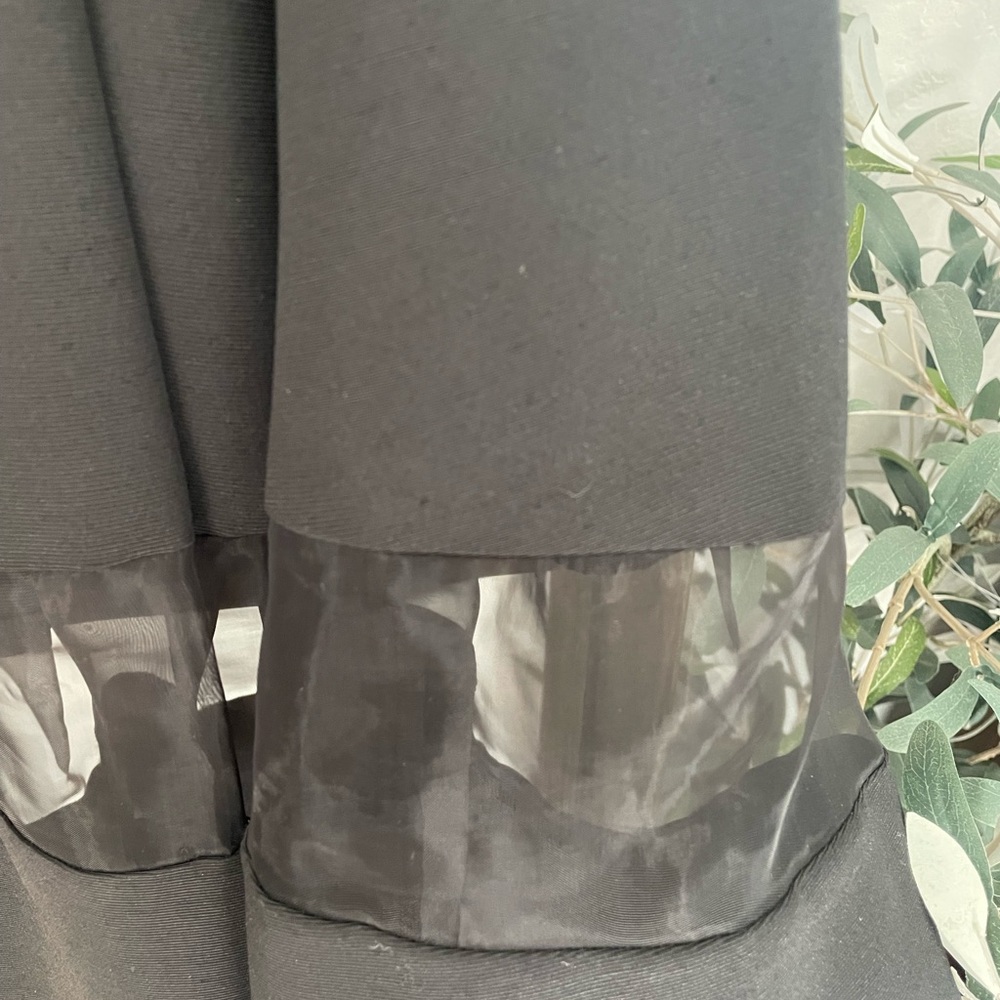 Express Strapless Organza Inset Midi Dress - Picture 7 of 8